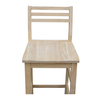 International Concepts Aspen BarHeight Slat Stool, 30" Seat Height, Unfinished S-43